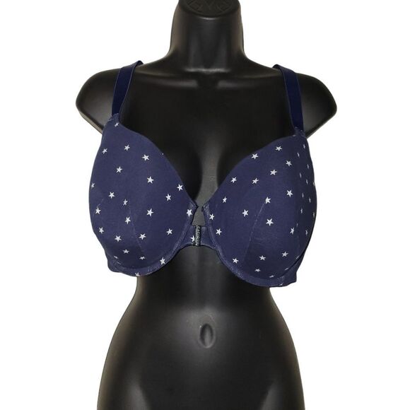 CACIQUE Bra blue with white stars - Picture 1 of 3